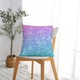 thumbnail image 5 of Pofeuu Multicolor Glitter Print Double-sided plush pillowcase Square Throw Pillow Covers Pillows Cover for Living Room Bedroom Sofa Couch Cushion Cover（No pillow core）-20"x20", 5 of 7