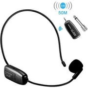 XIAOKOA 2.4G Wireless Microphone, 40m Stable Wireless Transmission, Headset And Handheld 2 In 1, For Voice Amplifier,