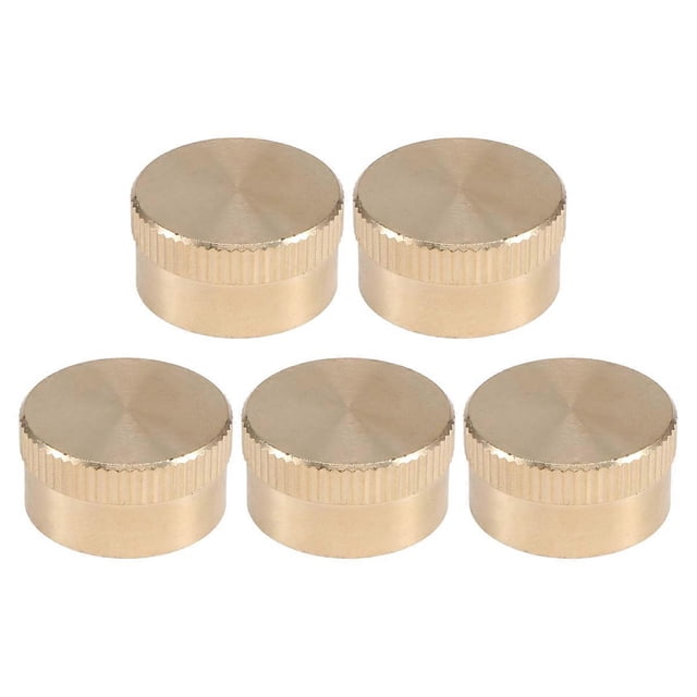 5 Pieces Solid Brass Refill Cap 1 LB Propane Bottle Cap Gas Tank Cylinder Sealed Cap Protect Cap for