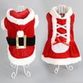 thumbnail image 4 of Pareja Ropa navideña para perros Ropa pequeña para mascotas Chaqueta de invierno Vestido de transformación navideña Ropa de Papá Noel Falda (M) JM, 4 of 4