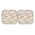 thumbnail image 4 of Picia Butterfly Flowers 2 Piece Car Windshield Sun Shade Foldable | Foldable Sun Shield for Front Window Blocks UV Rays and Keeps Your Vehicle Cool-Small, 4 of 7