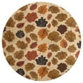 thumbnail image 3 of Autumn Harvest Maple Leaves Thanksgiving Round Small Area Rug, Print Non Slip Washable Floor Mat, Soft Throw Rug for Living Room, Powder Room Entryway, Bathroom, Bedside, 3 of 6