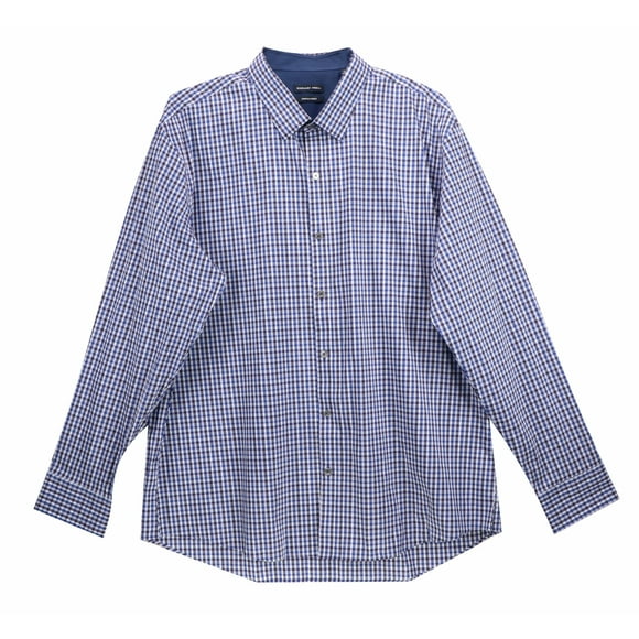Zachary Prell Men's Blue Vestal Button-Up Shirt Dress - L