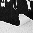 thumbnail image 5 of Manfei Farm Cow Spot Twin Quilt Set 2 Pieces,Abstract Animal Spot Twin Coverlet Set,Black White,1 Bedspread and 1 Pillowcase, 5 of 7