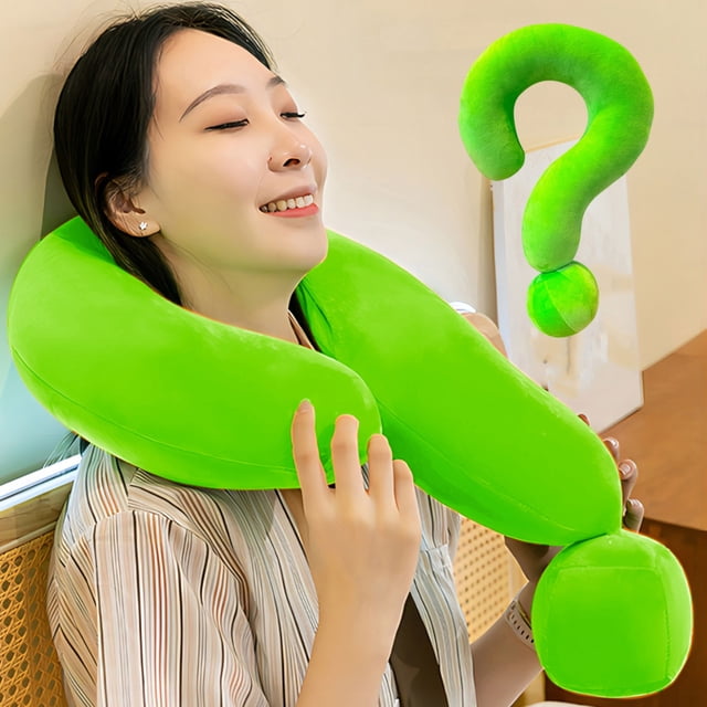 Question Mark Shape Pillow Question Mark Pillows Toy Office Nap Pillows Matched Provides Support To The Head Neck And Chin In Any Sleeping Position Rest For Cars Flights Train