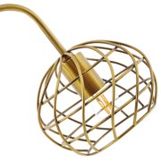 Modway Salient Brass and Faux White Marble Table Lamp in Gold