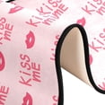 thumbnail image 6 of SKYSONIC 2'X6' Pink Valentine Lips Runner Rug with Rubber Backing, Kiss Me Non Slip Entryway Rug Runner Washable Soft Area Rug Carpet for Hallway Bedroom Kitchen Decor, 6 of 6