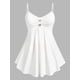 thumbnail image 1 of Top Talla Extra Cami Tipo Falda Acanalada Rosegal  Camisetas sin mangas de talla grande, 1 of 5