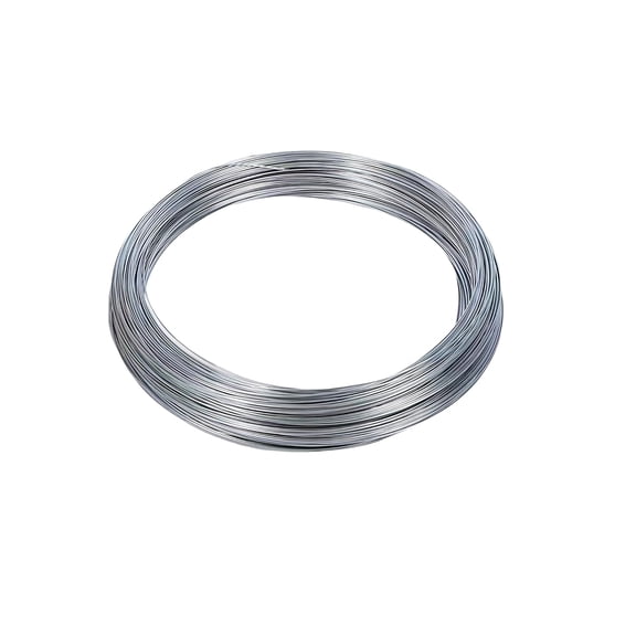 Tesyar 12 Gauge Galvanized Steel Wire, 2.8MM Thick 33ft Bendable Armature Wire for Fence Repair, Gardening & DIY Organizing