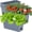 Gray, variant on Window Box Planter 6 Packs, 13.8 Inches Rectangle Flower Pots with Drainage Holes & Trays, Pots for Vegetables, Herbs, Flowers, Garden Windowsill Balcony (Translucent White)