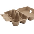 KOHAND 50 Pack Half Dozen Egg Carton, 6 Count Paper Pulp Egg Cartons for Family, Farm, Market