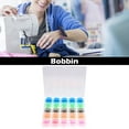 thumbnail image 4 of bedienty 25Pcs/Set Empty Bobbins Set Sewing Box Plastic Bobbin Case Stitch Machine Spools Sewing Supplies For Sewing Tools Accessories 3Set, 4 of 6