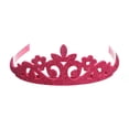thumbnail image 2 of Diadema de cuero color rosa cebolla con corona dulce y linda para niña J, popular y fresca, ligera y fácil de usar, 2 of 5