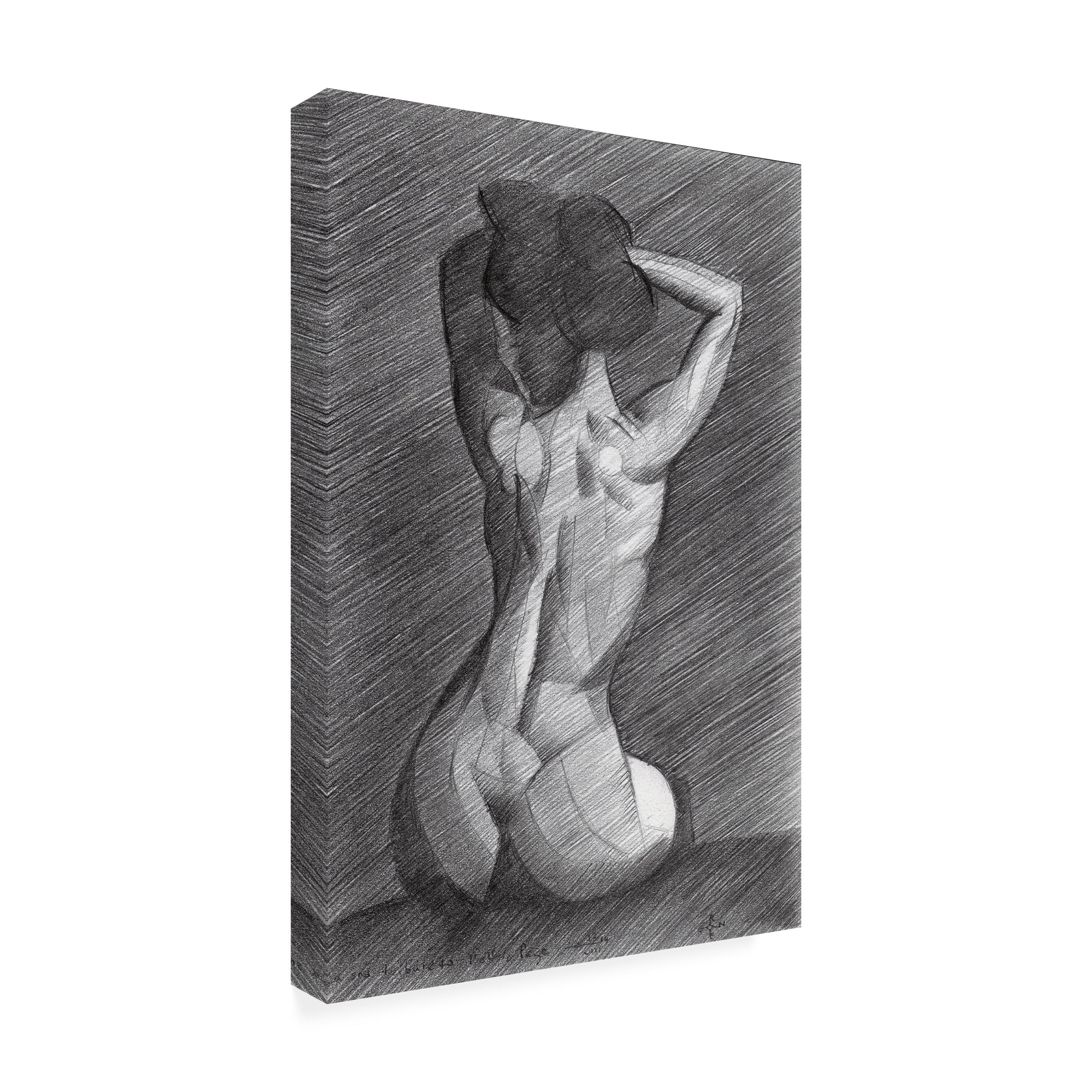 Trademark Fine Art Corne Akkers  A 2nd Tribute to Bettie Page Canvas Wall Art - 12x19
