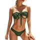 thumbnail image 2 of WILLBEST Trajes de Baño Mujer Bikini Con Tirantes de Color Liso Para Mujer, E y Cómodo, 2 of 5