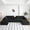 Black, variant on Vanress 150" Modular Sectional Sofa Couch for Living Room, Corduroy Boneless Sofas, Oversized Modern Cloud Couch, U Shape Couches Deep Seat with USB Ports and Cup Holders, Camel