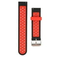 thumbnail image 2 of NFTIGB Silicone Band Compatible for Amazfit GTR 3, GTR 2, Bip S, Bip U Smartwatch Replacement 20mm Breathable Air Hole Sport Wristbands, Black Red, for Men and Women, Durable Quick Release Strap, 2 of 9