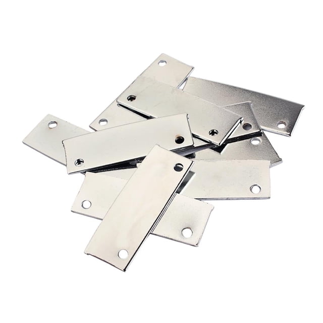 10 Piezas De Hierro, Guitarra Eléctrica, Doble Riel, Placas De Recogida, Partes De Instrumentos Musicales kusrkot Placa de pastilla de doble riel para guitarra