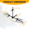 thumbnail image 2 of Kojem 2 Electric Bike Rack Hitch Mount Universal for Trucks SUVs Minivans with 2" Hitch Receiver Platform Style, 2 of 17