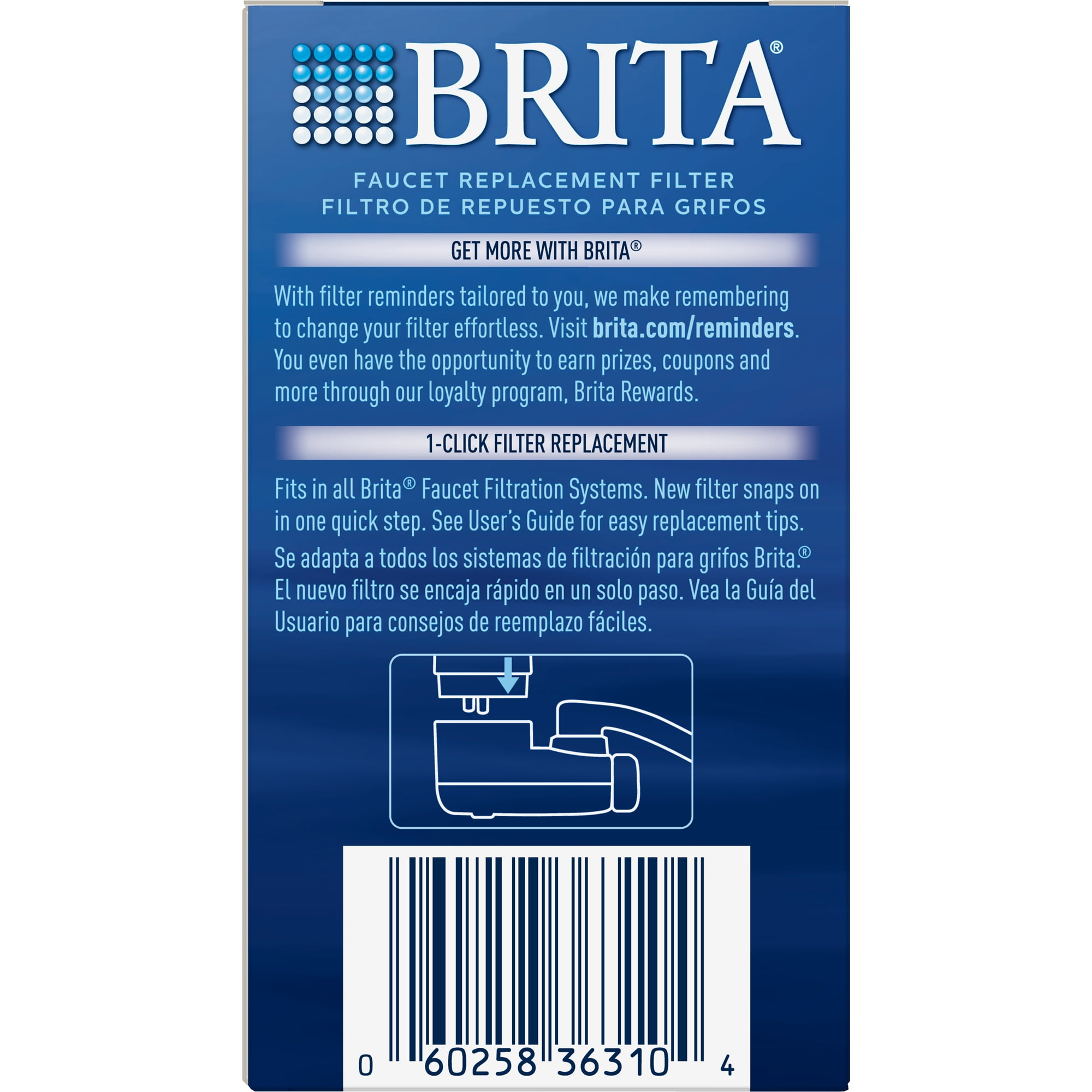 Brita Tap Water Filter Water Filtration System Replacement