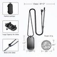 thumbnail image 2 of Fashion Stainless Steel Skateboard Pendant Cremation Jewelry Man’s Stainless Steel Skateboard Pendant Urn Necklace, 2 of 7