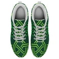 thumbnail image 2 of St Patricks Day Shoes for Women Breathable Running Sneakers Men Green Four Leaf Clover Shoes for Irish Festival Gift White Size 8, 2 of 5