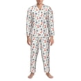 thumbnail image 3 of Sikiie Lighthouse Sailboat Mens Pajama Set, Soft Warm Long Sleeve Sleepwear, Cozy Button-Down Pjs for Men-Medium, 3 of 7