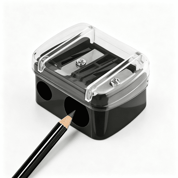 CCOCC Eyeliner Pencil Sharpener, Eyeliner Sharpener for Pencil, Makeup Pencil Sharpener, Dual Holes Eyeliner Sharpener, Sharpeners, Razor Eyeliner Pencil Sharpener