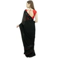 thumbnail image 2 of Atasi Indian Traditional Solid Georgette Saree With Unstitched Blouse, 2 of 7