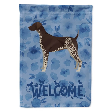 German Shorthaired Pointer Welcome Flag Canvas House Size