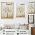 thumbnail image 4 of Designart "Melodic Beige Maple Minimalism" Tree Maple Floater Framed Canvas Art Print, 4 of 5