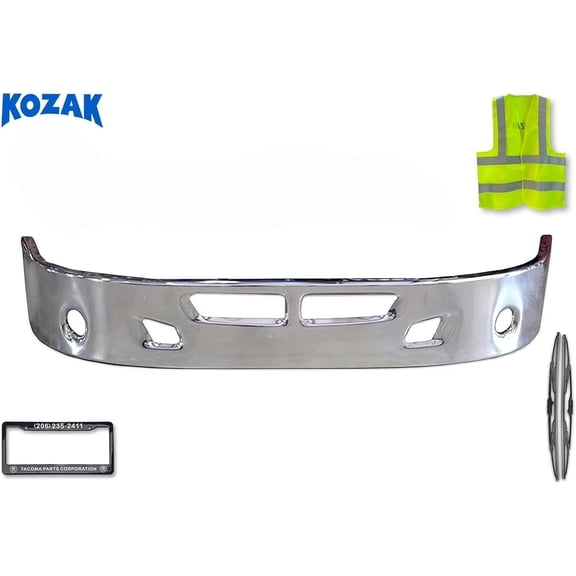 14" Steel Chrome Bumper Compatible with T660 (Kozak Aftermarket)