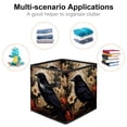 thumbnail image 2 of Crow Foldable Storage Containers with Handle, 10.8"x10.5"x10.6", Large Capacity Toy Storage Box, 2 of 6