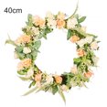 thumbnail image 2 of Guirnalda de flores artificiales para colgar en la puerta, simulación, guirnalda de rosas, oficina en casa, adorno de flores falsas, tipo 1 AweSitey HA9089-01B, 2 of 6