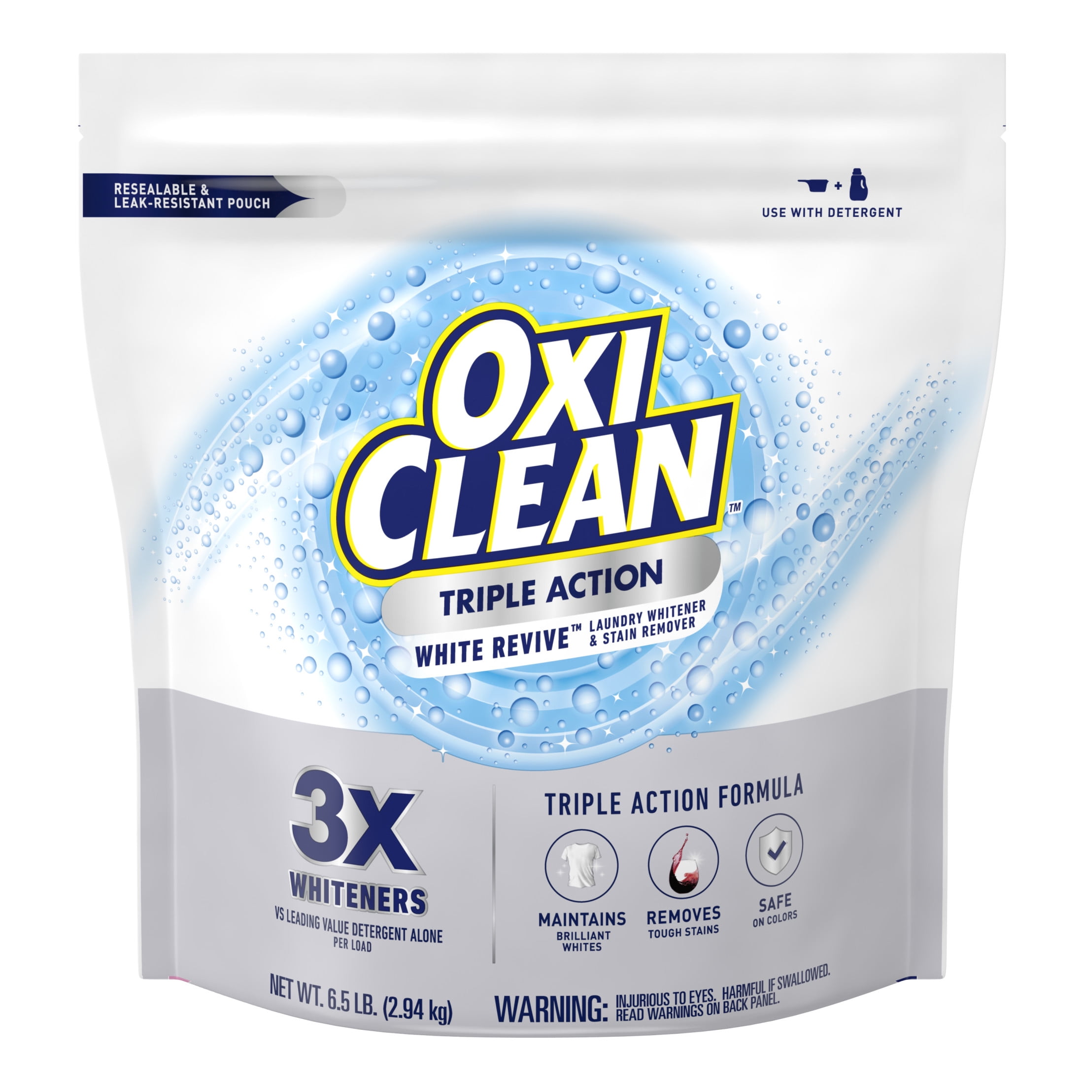 OxiClean, Triple Action White Revive Laundry Powder, 6.5 lbs