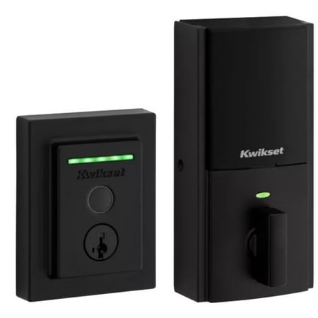 Kwikset Halo Touch Contemporary Fingerprint Smart Door Lock in Matte Black