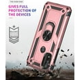 thumbnail image 2 of for Moto G Pure Phone Case, Moto G Power 2022 Case with HD Screen Protector, Military Grade Protective Cases with Ring for Moto G Pure (Rose Gold), 2 of 12