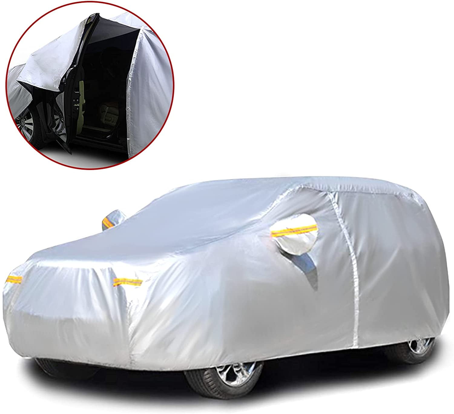 NEVERLAND SUV Cover 5 Layers,All Weather Waterproof Car Cover with Soft Cotton,Outdoor/Indoor Full Cover,Sun Rain Snow Dust Protection & PEVA Heavy-Duty Waterproof Coating,Fit SUV Length up to179