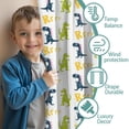 thumbnail image 3 of Blackout Kids Curtains,Dinosaur with Rrrr Pattern Childrens Insulated Curtains Set Of 2,Bedroom Essentials,Toddler Room Decor 42"x54", 3 of 5