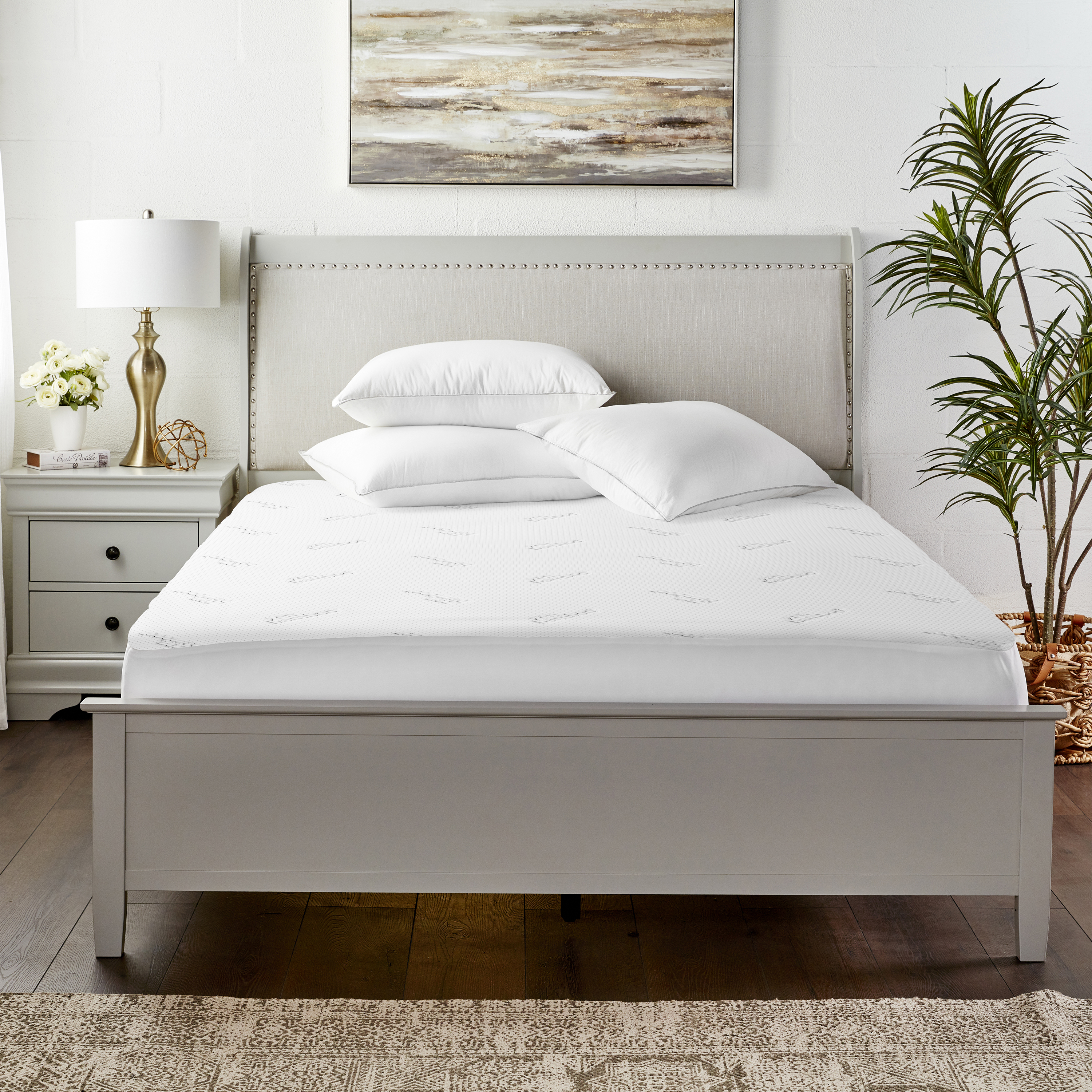 Noble Linen's 100% Rayon Derived from Bamboo Mattress Protector