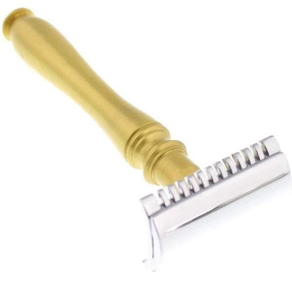 WCS Vintage Collection Razor 77BR, Brass-Closed Comb
