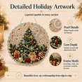 thumbnail image 4 of Christmas Tree Pearl Diamond Art Kit for Adults, DIY Pearl Painting Suncatcher with 3D Mixed-Size Beads, 8in Holiday Decor, 4 of 4