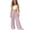 Pink, variant on Girls Wide Leg Palazzo Pants 3-14Y Kids Elastic Waist Drawstring Trousers Casual Loose Fit Pants with Pockets for Summer Yellow 13 Years