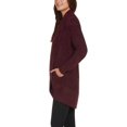 thumbnail image 2 of Max Mia Womens The Essential Travel Cardigan Size: M, Color: Wine, 2 of 3