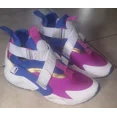 thumbnail image 1 of Ni - ke Ni - ke Huarache City GS Size 6Y Purple Gold Blue Sneakers AJ6662-401, 1 of 5