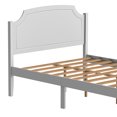 thumbnail image 6 of CASEMIOL Full Size Bed Frame with Elegant Arch-edged Headboard Footboard, Modern Wood Platform Bed Bedroom Furniture, No Box Spring Needed, Easy Assembly, Minimalist Roman Style, White, 6 of 7