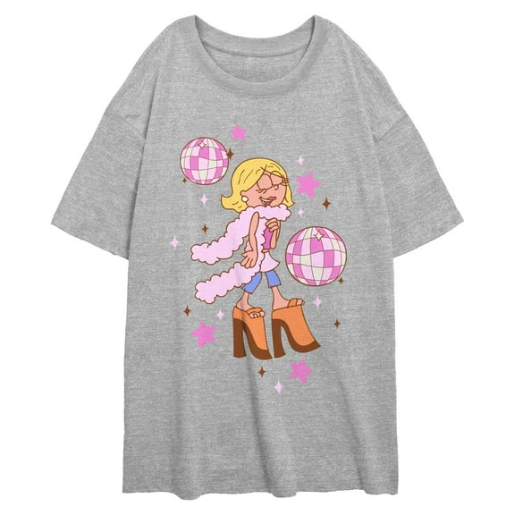 Juniors Lizzie McGuire Disco Ball Stars Pose T Shirt