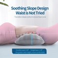 thumbnail image 4 of Almohada de apoyo lumbar RESTCLOUD, espuma viscoelástica ajustable, gris, 4 of 6