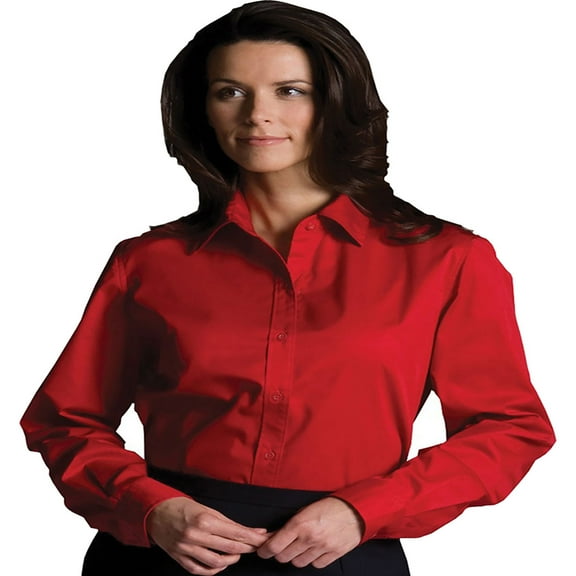 "Edwards Garment Women's Wrinkle Resistant Long Sleeve Twill Shirt, Style 5750"