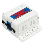 Ktaxon Beginner 7 Treble 2 Bass Button Accordion for Children, White